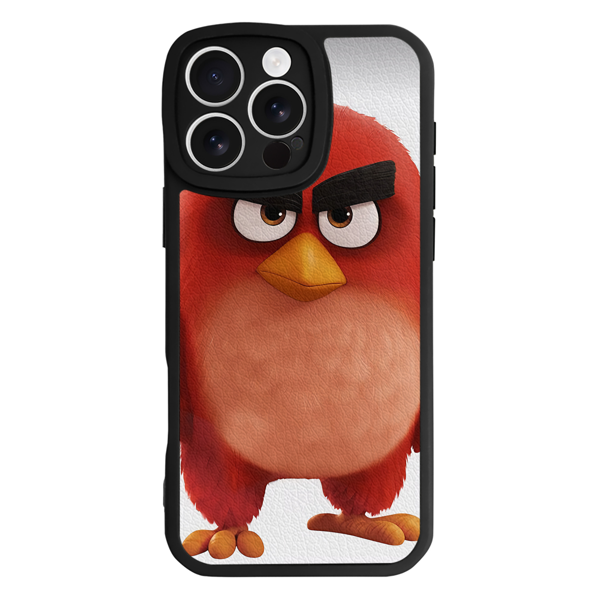 （画像用） Angry Birds アングリーバード 【iPhone 16シリーズ対応】シリコンスマホケース（レザー調） 材質：シリコン